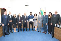 Câmara homenageia o atleta Vitor Lorenzato com Moção de Aplausos